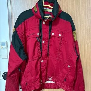 Bold Red and Black Ski Jacket by